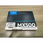 新竹市自取價7400元。售全新未拆封【MICRON 美光】CRUCIAL MX500 4TB 2.5吋固態硬碟。