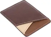 PEPLAYTAL 1Pc PU Leather Phone Backside Wallet Adhesive Card Holder for Easy Access Durable Cash Cards Case for Mobile Phones for Commuting and Everyday Use