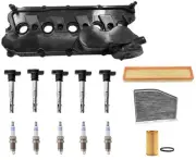 Engine Valve Cover Ignition Coils Tune Up Kit Fits Volkswagen Golf 2.5L 10-2014 (for: Volkswagen)