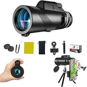 Stscope 360 Monocular Set, High Powered Monocular Set for Adultswith Smartphone Adapter & Tripod Portable Larger Vision Monoculars for Bird Watching, Hunting, Traveling, Hiking Low Night Vision(8x42)