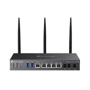 TP-Link DR3650v Omada AX3000 Wi-Fi 6 Gigabit Desktop DSL Gateway, 574Mbps at 2.4 GHz + 2402 Mbps at 5 GHz (HE160) Wi-Fi Speed, VDSL Profile 35b 350/60