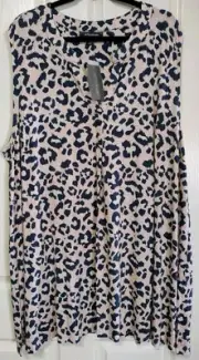Autograph Sleeveless Mandarin Tunic Size 24