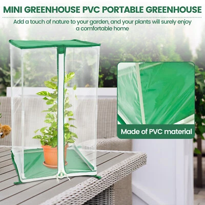 Mini Greenhouse Portable PVC Greenhouse Square Small Greenhouse Cover with qiaPG
