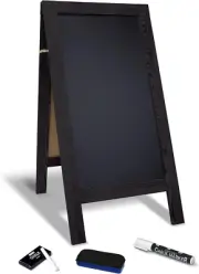 Magnetic A-Frame Chalkboard Sign, Extra Large 20" X 40", Standing Chalkboard Eas