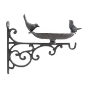 Wall Mounted Bird Bath Bird Food Basin for Outside Hanging Baskets Back Yard