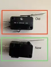 Thermador Cook-n-Vent CVS Micro Switch (2 SWITCH SET) 00414396, 19-12-132, 41439