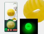 Flingerz Pet 2Pk Glow Fling Replacement Balls Dog Toy Fetch For Regular Thrower