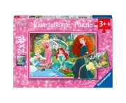 2x12pc Ravensburger Disney in the World of Princess Jigsaw Kids Puzzle 3Y+
