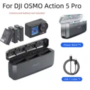 Battery Charger Box for DJI OSMO Action 5 Pro Fast Charging Power Bank Case