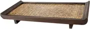 Serving Tray Rustic Food and Dessert Plate for Tea Coffee Snacks and Meals for Parties Picnics and Home Decor for Restaurants and Cafes