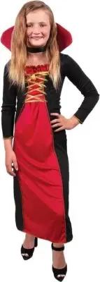NIP Kangaroo Victorian Vampire Countess girls Halloween Costume red/black Size S