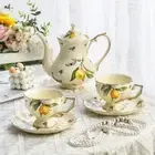 Vintage Coffee Cup Kettle Ceramic Mug Tea Set Water Cup Coffee Mug Lemon Teapot