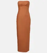 [SIR] SIR Evalita linen maxi dress AU 6 brown