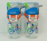 Genuine Nos Camelbak Eddy Kids Water Bottle 2-Pack, Bikes In Snow, .4L,Brand New