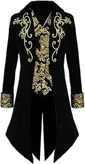 [Apocrypha] Mens Medieval Steampunk Tailcoat Victorian Prince Jacket Frock Coat