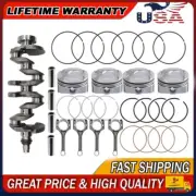 1.6L DOHC Crankshaft Con Rod Piston Rings Kit For 2012-17 Hyundai Accent Kia Rio