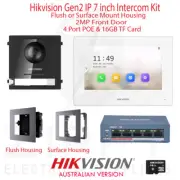 Hikvision DS-KIS602-W Flush/Surface Mount 2MP IP Video Intercom Kit