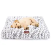 Dog Bed Crate Pad - Soft Fluffy Pet Cushion Mat for Small Dogs, Anti-Slip Com...