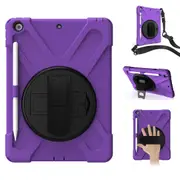 MCC Heavy Duty Strap iPad 10.2 2020 8th Gen Apple Shockproof Case Cover [Purple]