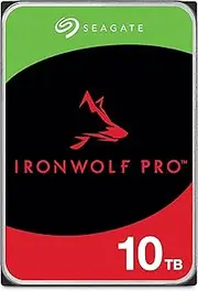 SeagateIronWolf Pro, NAS, 3.5" HDD, 10TB, SATA 6Gb/s, 7200RPM, 256MB Cache, 5 Years or 2M Hours MTBF Warranty