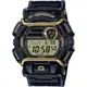 CASIO卡西歐 G-SHOCK 街頭時尚 百搭黑金 防撞保護框 經典數位顯示 GD-400GB-1B2_49.7mm