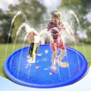 67″ Inflatable Non‑Slip Splash Pad Sprinkler Pool for Toddlers, Kids & Dogs NEW