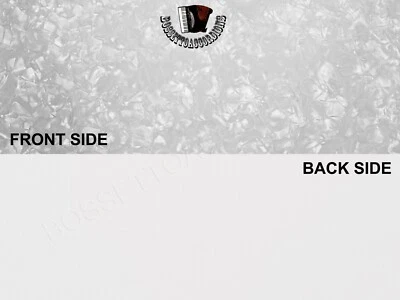 Accordion Two Face Celluloid Pearl White / White 13 x 27 (inch)