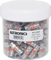 RG6 Coaxial Compression Crimp F Type Foxtel Jar 100pcs