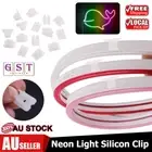 10/60/100PCS LED Flexible Neon Light Strip with 6*12mm Single Hole Fixed Clips