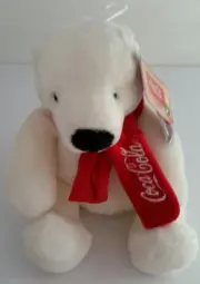 Coca-Cola Plush Polar Bear By Boyd's Collection, New w/ Tag, Mint Condition 9"H
