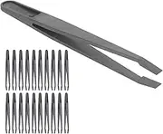 Anti-static Carbon Fiber Tweezers, Acid Alkali Resistant, 200℃ High Temp for Mobile Phone Watch Electronic Circuit Repair, Industrial Use