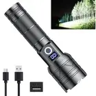 1300000LM LED Torch Zoom Lights Super Bright Hunting Flashlight USB Rechargeable