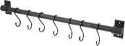 Movable Hook Punch Kitchenware Hanger Rack Multi Purpose Organizer for Utensils Towels and More Stylish Wall Mounted for Efficient Storage