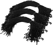 Ira Pollitt 1000 Pcs Hang Tag Nylon String,7.8 inch Black Hang Tag String Nylon Snap Lock Pin Loop Tag Fastener Hook Ties, Clothing Price Tag Rope,Shoes Snap Lock, Luggage Label