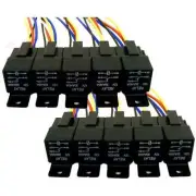 10 Absolute USA 12V 30/40 Amp SPDT Automotive Marine Bosch / Tyco Style 5 Pin Re
