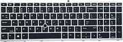 Intendvision Replacement US Keyboard for HP ProBook 650 G4 / 650 G5 / 655 G4 / 655 G5 Laptop Silver Frame with Pointer Backlight