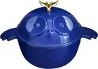 Flavehc Owl Shaped Dutch Oven Pot with Lid 1.5 qt Cast Iron Dutch Oven for Br...