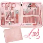 Nail Grooming Clippers Manicure New30 PCS/Set Tools Pedicure Kit Stainless Steel