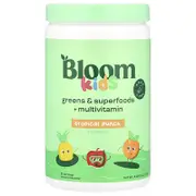 Bloom, Kids, Greens & Superfoods + Multivitamin, Tropical Punch, 4.29 oz (121.75 g)
