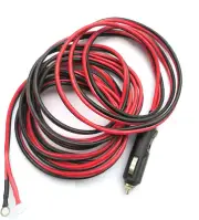 12V 15A Heavy Duty Male to Male Cigarette Lighter Adapter with LED and Fuse