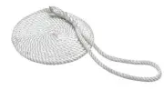 SEACHOICE 3-Strand Twisted Nylon Dock Line 1/2" x 20' 42561 White