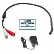 High Sensitive Security Camera CCTV Audio Sound Preamp Microphone with Power CJM