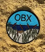 OBX, Outer Banks NC Embroidered Cattails Souvenir Patch