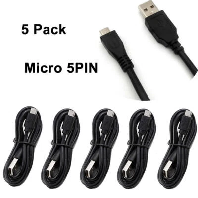 For PlayStation 4 PS4 Charger Cable Controller Micro USB Charging Lead 1.2M 5Pcs