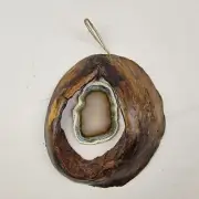 Handmade Aspen Eye And Geode Slice Wall Hanging Window Decor