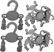 WATIIFUFU 10Pcs Shoes Hanger Clips Slipper Drying Rack Socks Storage Hook Double Clip Design for Easy Organization Quick Moisture Drainage