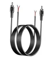 RCA to Speaker Wire Adapter, Speaker Bare Wire Cables to RCA Plugs Adapter