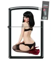 Zippo Red Shoe Girl Series III, #1 Lighter + FLINT PACK