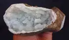 SUPERB RED APOPHYLLITE CLUSTER IN CHALCEDONY STALACTITE GEODE BASE #779 grams