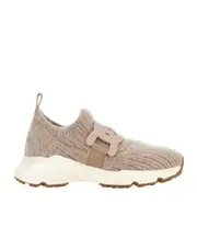 Tod's Kate Round-Toe Knitted Sneakers 40 C016(MOUSSE)M011
